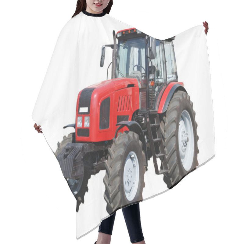 Personality  New Tractor On White Background Hair Cutting Cape