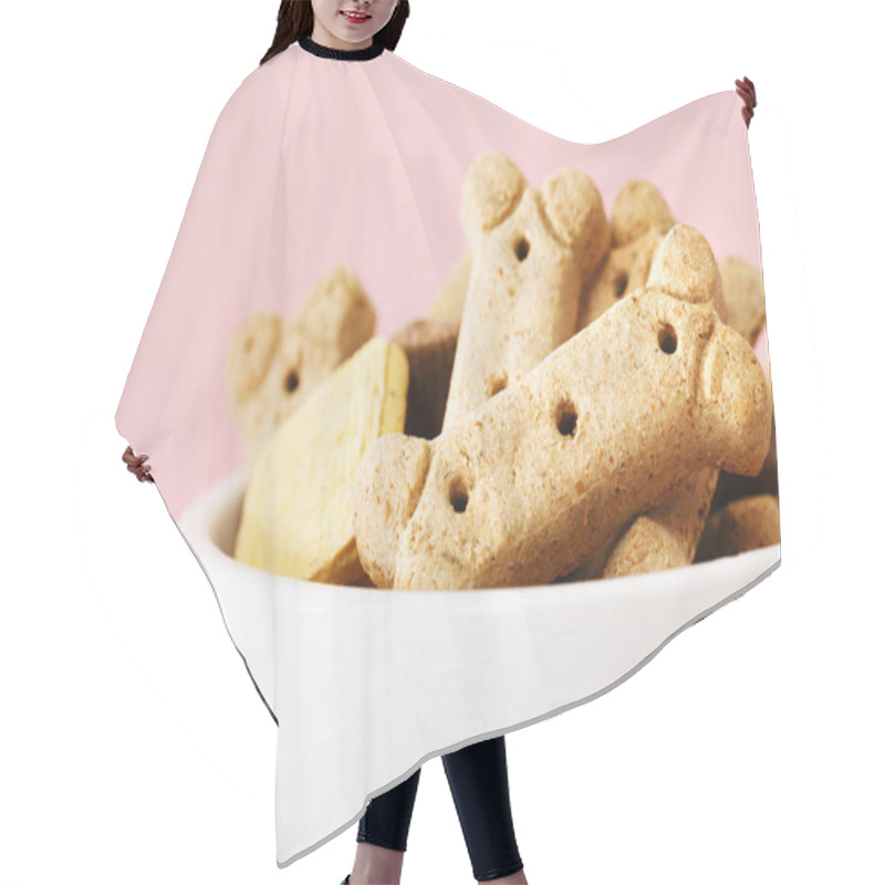 Personality  Dog Treats In A Bowl Hair Cutting Cape