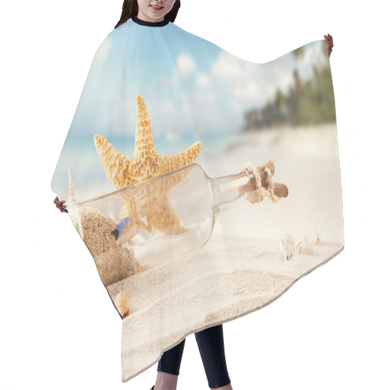 Personality  Sandy Beach Hair Cutting Cape