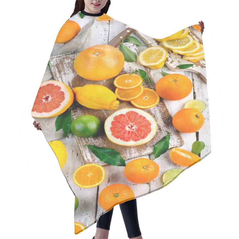 Personality  Fresh Citrus Fruits  Hair Cutting Cape