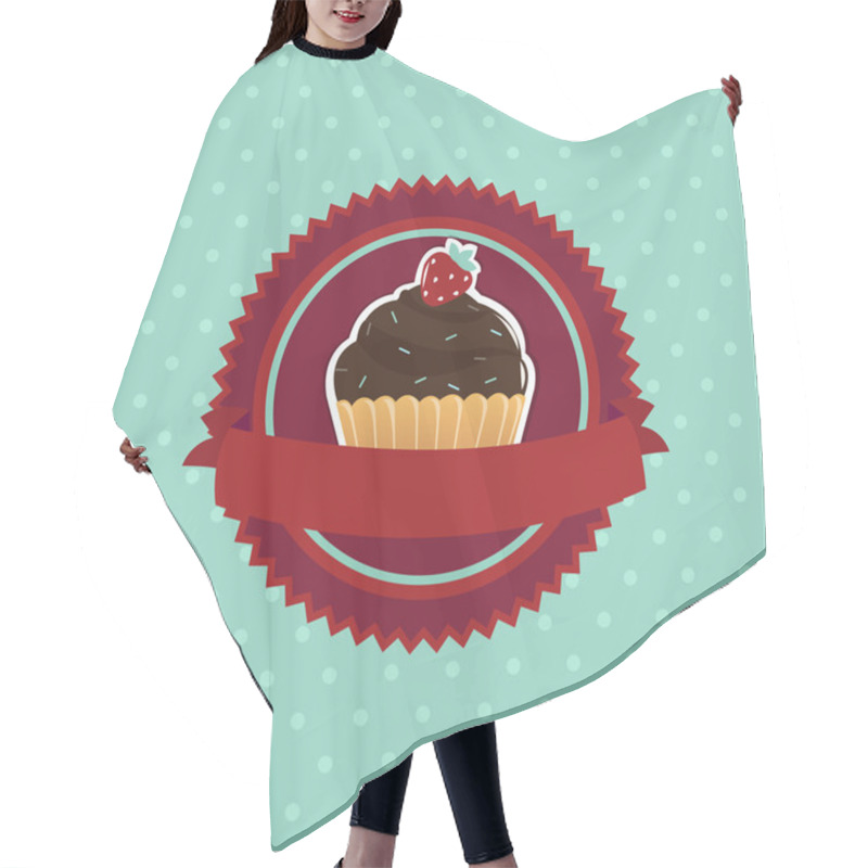 Personality  Cupcake Hair Cutting Cape