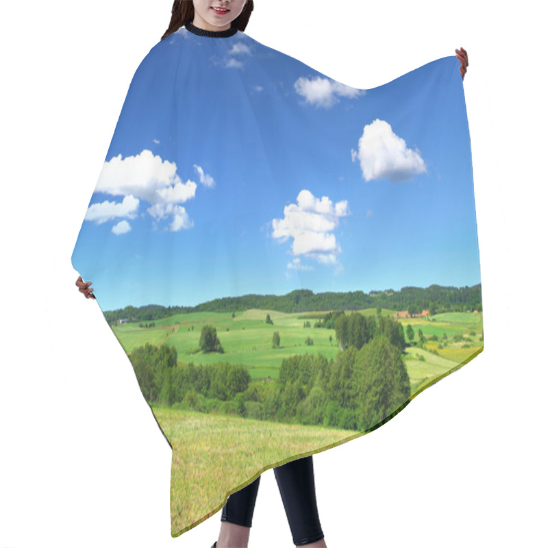 Personality  Summer Landscape Hair Cutting Cape