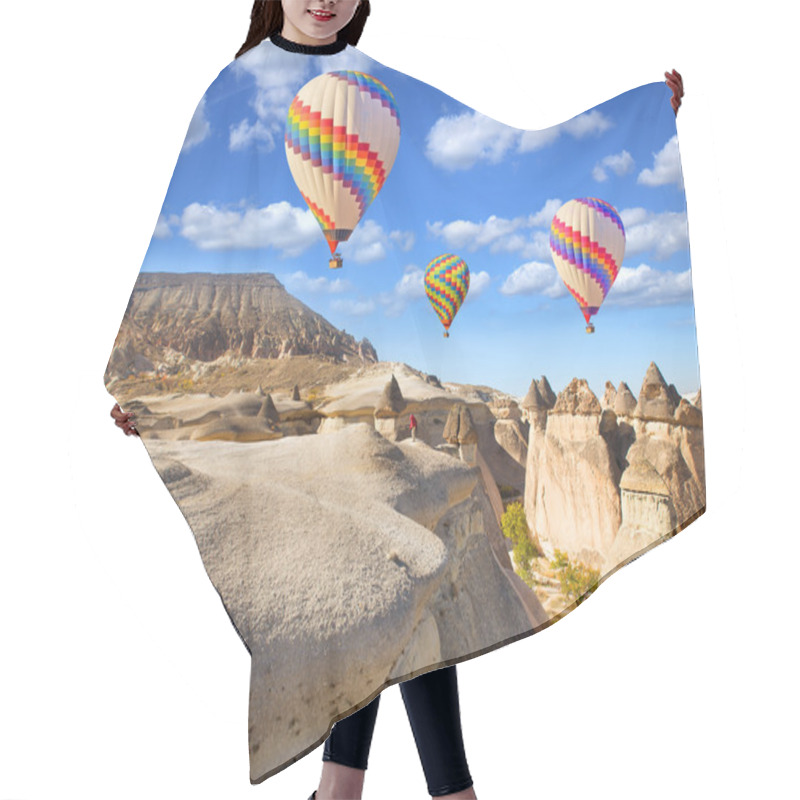 Personality  Balloons Over Cappadocia. Hair Cutting Cape