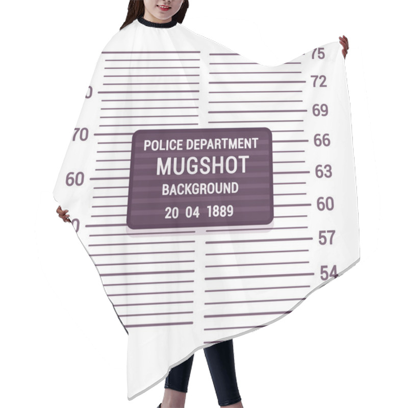 Personality  Mugshot Background Template Hair Cutting Cape