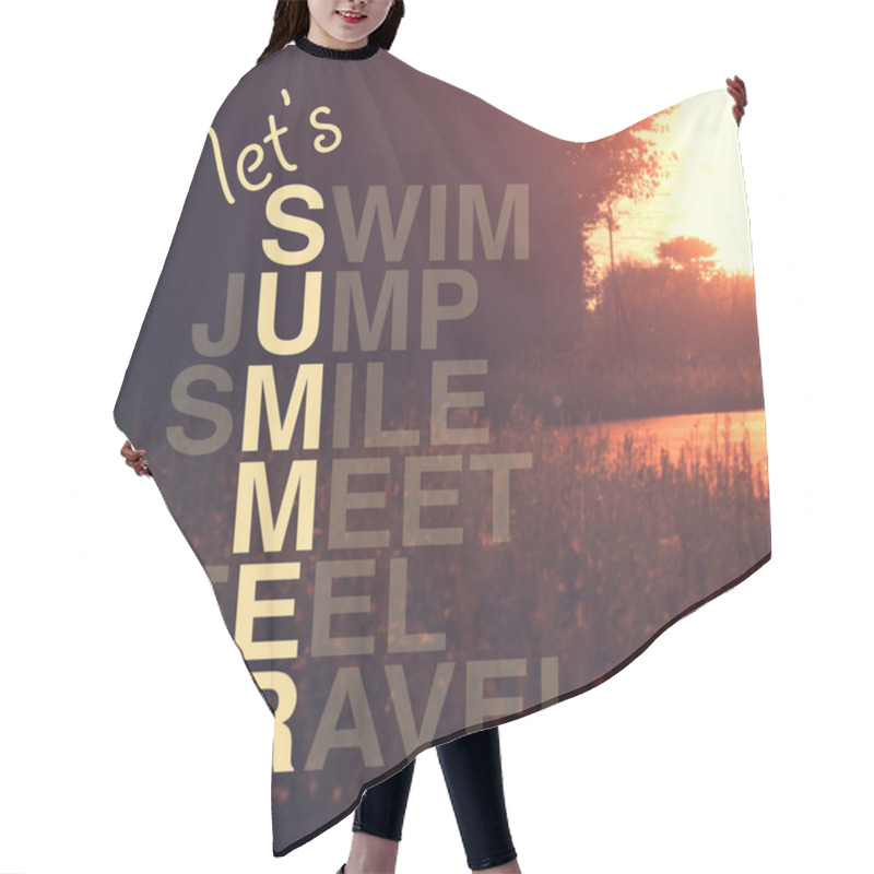 Personality  Summer Activities Quote Hair Cutting Cape