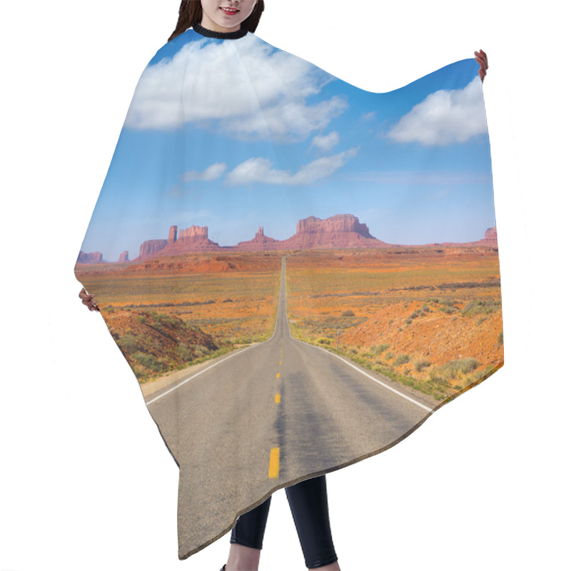 Personality  View From US 163 Scenic Road To Monument Valley Utah Hair Cutting Cape