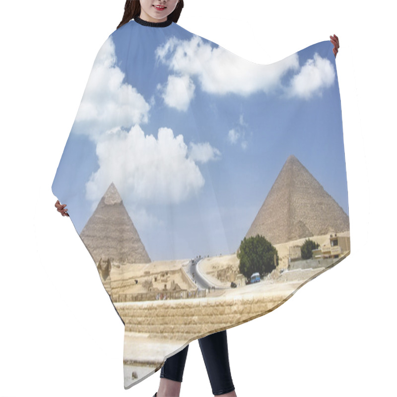 Personality  Symbol Egypt's - Sphinx And Pyramids In Giza Hair Cutting Cape