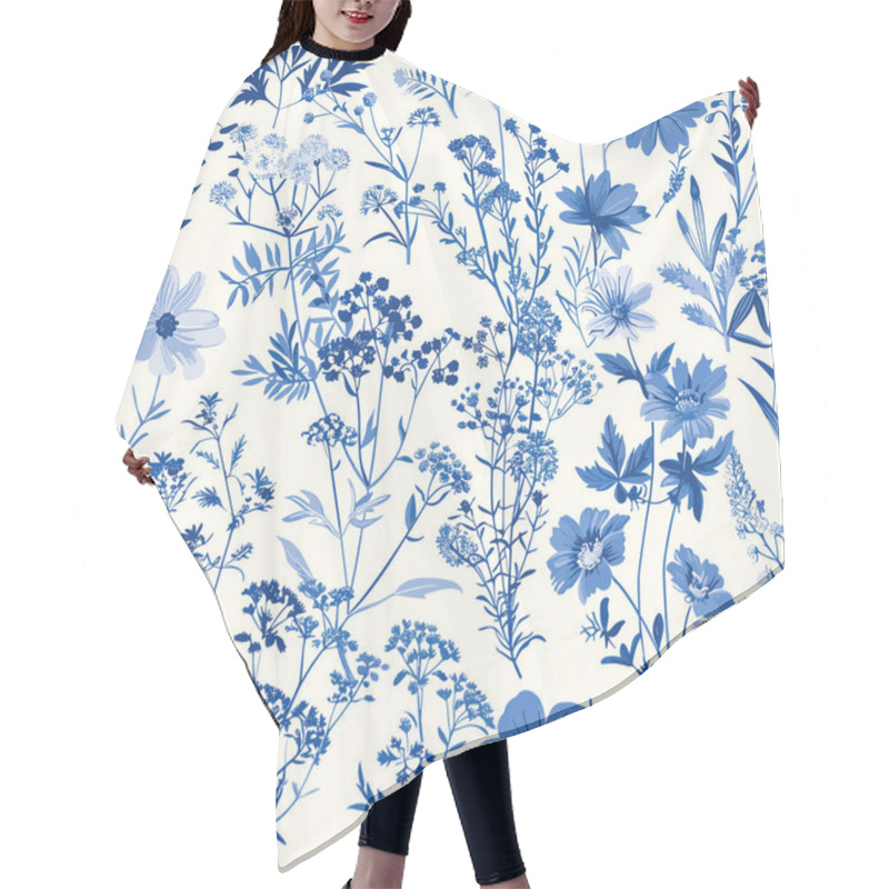 Personality  Featuring Delicate Florals, Wildflowers, And Romantic Motifs, This Seamless Pattern Is Crafted To Perfection. Hair Cutting Cape