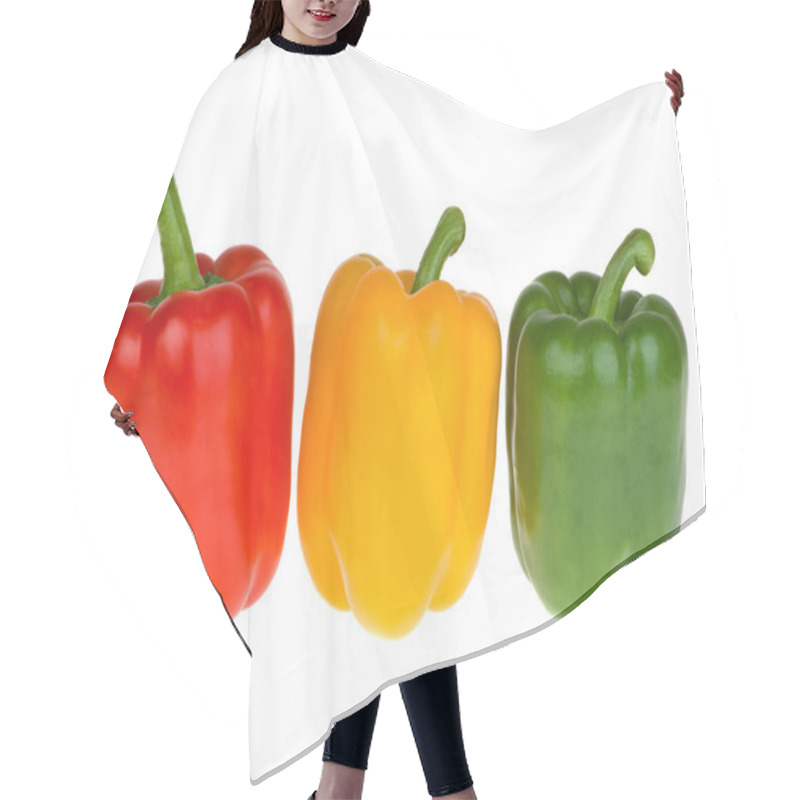 Personality  Red, Yellow And Green Bell Peppers Hair Cutting Cape