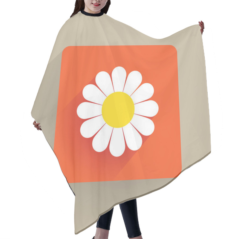 Personality  Daisy Flower Hair Cutting Cape