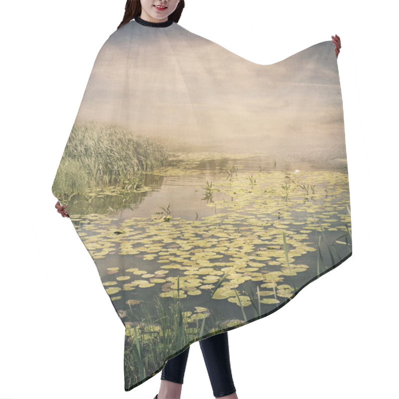 Personality  Water Lily Hair Cutting Cape