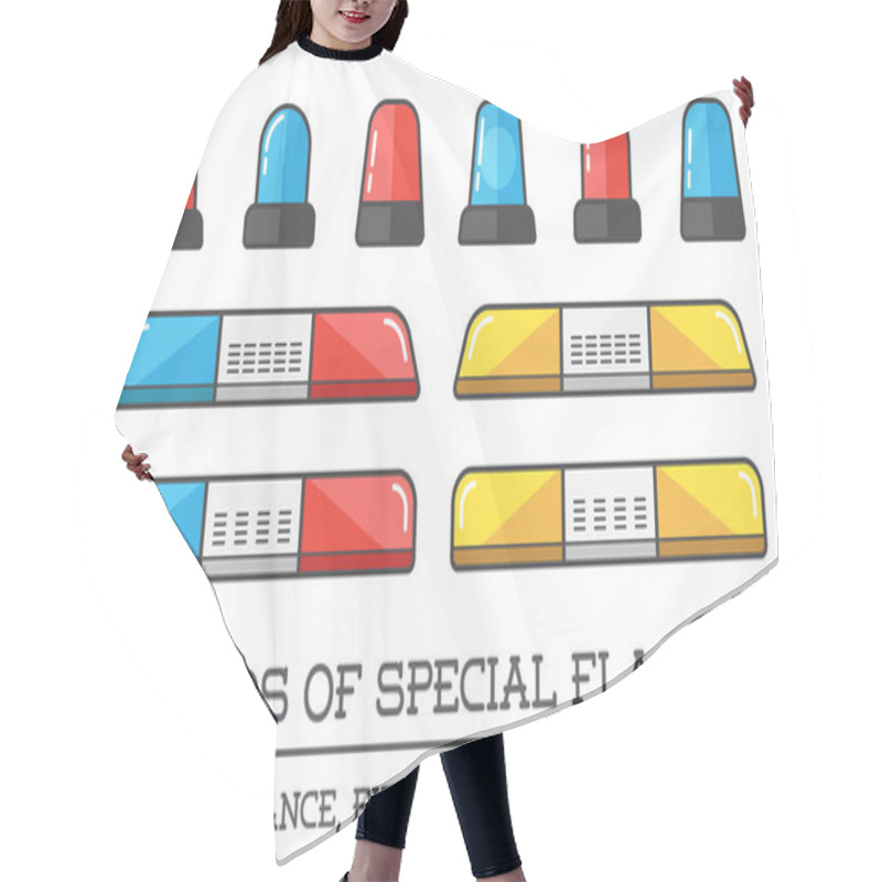 Personality  Special Flashers Of Emergency Hair Cutting Cape