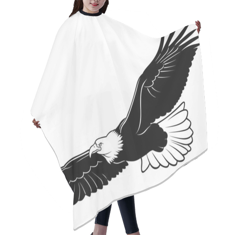 Personality  Flying Bald Eagle Hair Cutting Cape