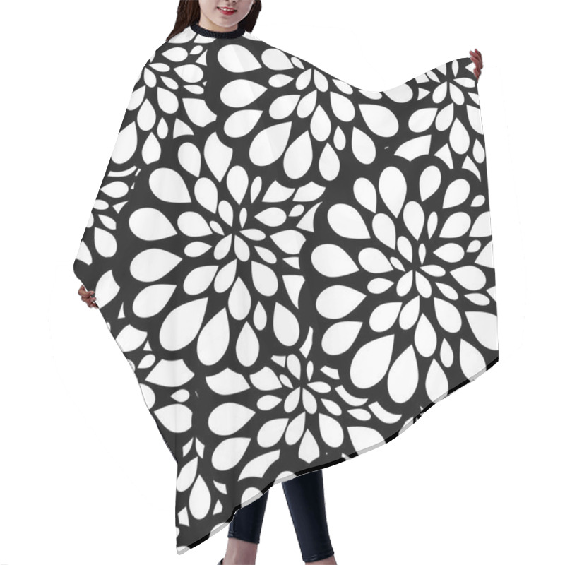 Personality  Seamless Monochrome Texture Hair Cutting Cape