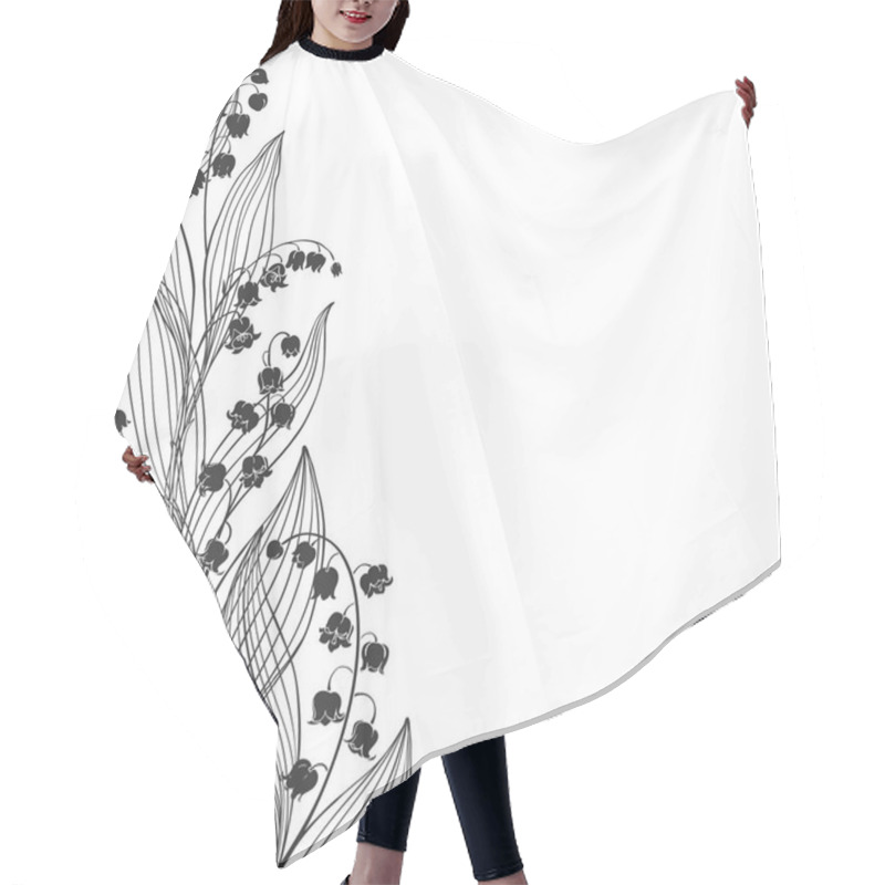 Personality  Lilies Of Valley Decor Element Hair Cutting Cape