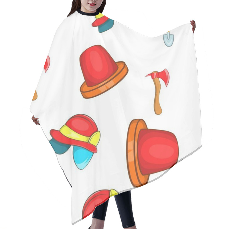 Personality  Protection From Fire Pattern, Cartoon Style Hair Cutting Cape