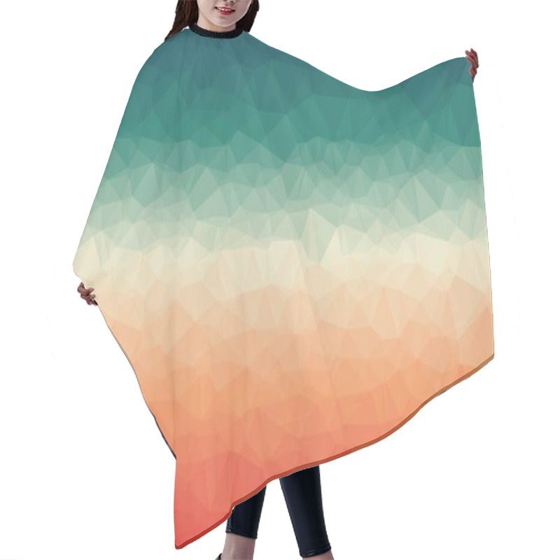 Personality  Abstract Geometric Background With Poly Pattern Hair Cutting Cape