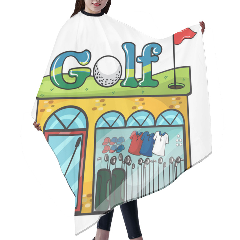 Personality  Golf Accessories Store Hair Cutting Cape