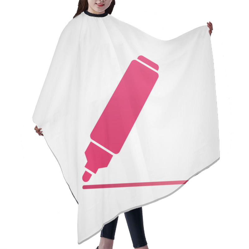 Personality  Felt Pen Icon Hair Cutting Cape