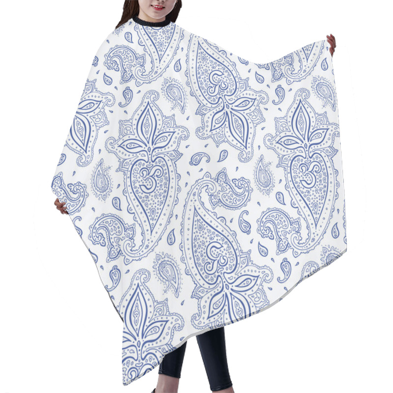 Personality  Seamless Paisley Background. Hair Cutting Cape