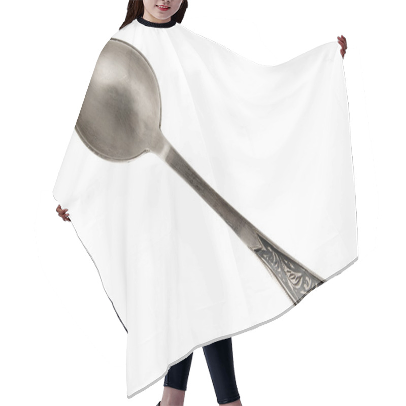 Personality  Spoon Silver Hair Cutting Cape