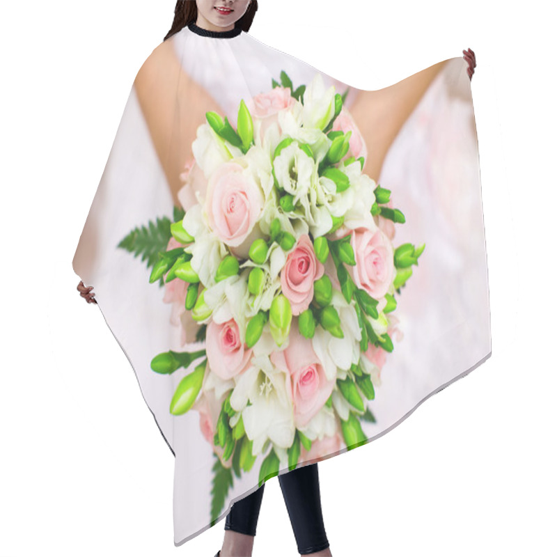 Personality  Bride's Bouquet Hair Cutting Cape