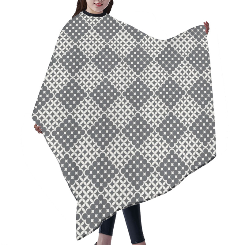 Personality  Checkered Seamless Pattern Hair Cutting Cape