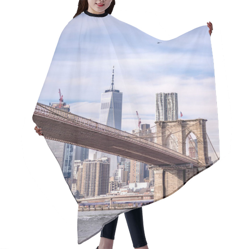 Personality  Lower Manhattan New York City Panorama Hair Cutting Cape