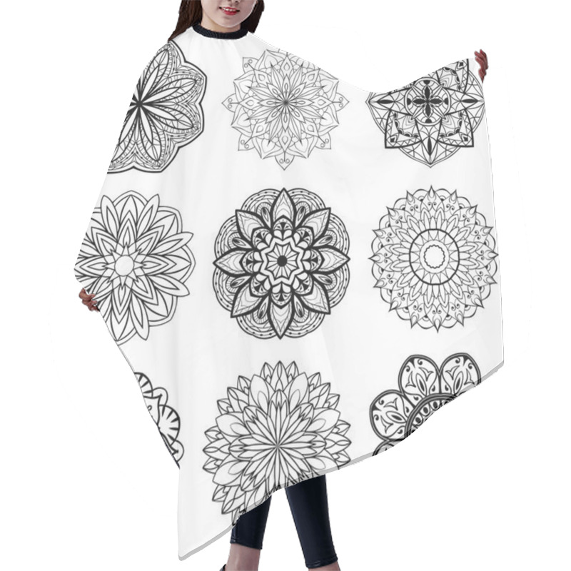 Personality  Set Of Mandalas Hair Cutting Cape