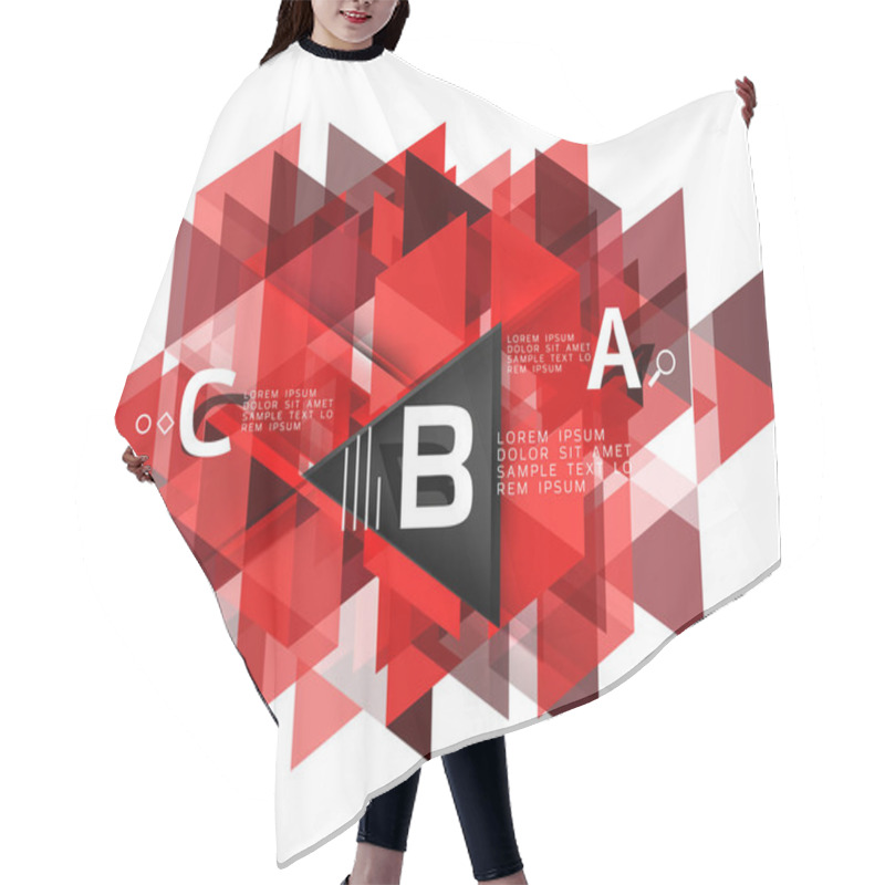 Personality  Vector Geometric Shape Background Hair Cutting Cape