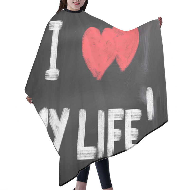 Personality  I Love My Life Concept Hair Cutting Cape