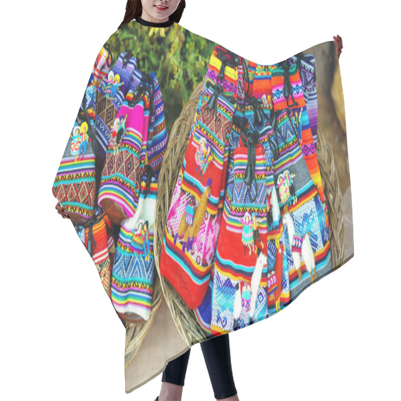 Personality  Peruvian Dolls Sale In Souvenir Shop Of Cusco, Peru. Handmade. Hair Cutting Cape