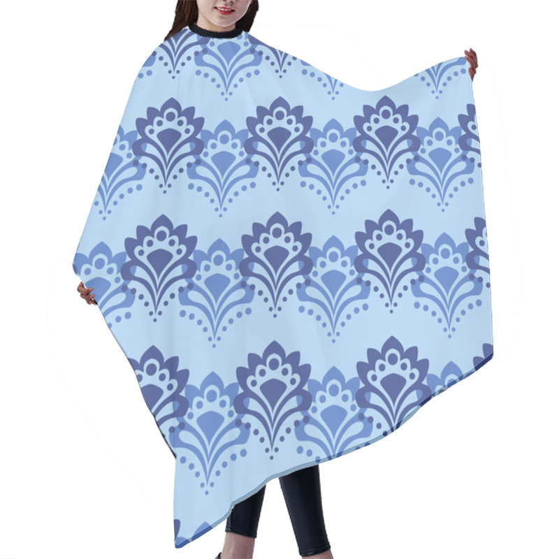 Personality  Background - Blue Flowers Hair Cutting Cape