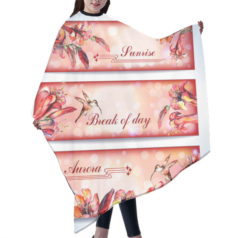 Personality  Spring Theme Background Hair Cutting Cape