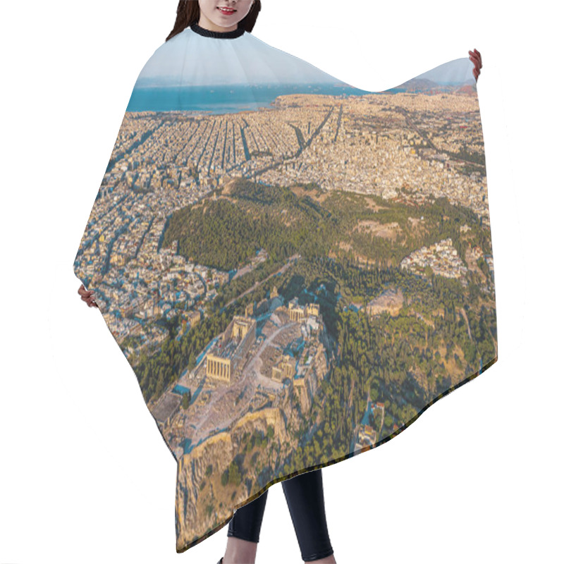 Personality  Acropolis Of Athens In Greece On Background Hair Cutting Cape