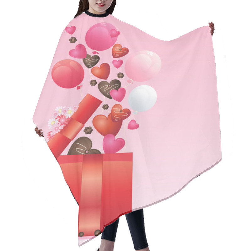 Personality  Valentine Abstract Hair Cutting Cape