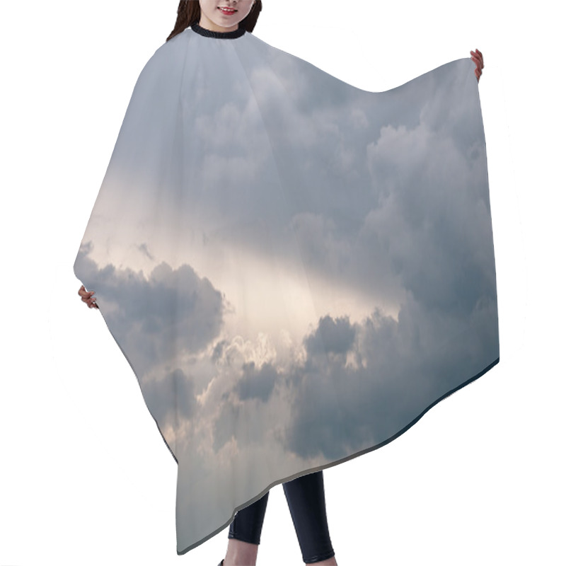 Personality  Dramatic Stormy Sky And Sun Rays Hair Cutting Cape