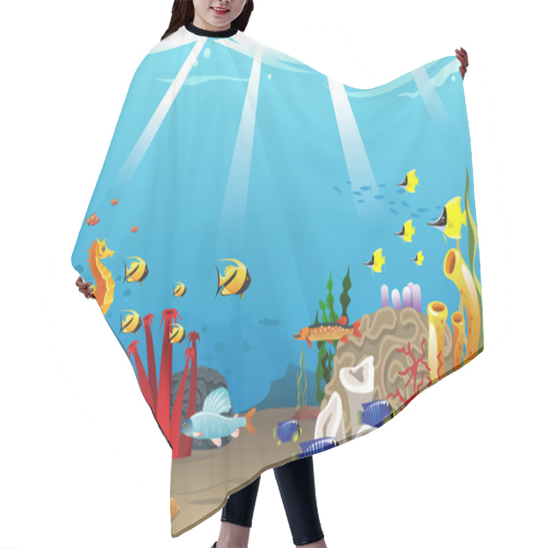 Personality  Marine Life Hair Cutting Cape