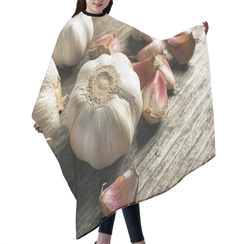 Personality  Garlic Cloves Close Up Hair Cutting Cape