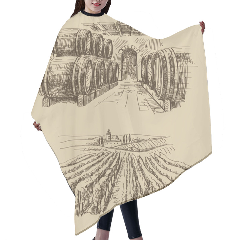 Personality  Vineyard Doodle Hair Cutting Cape