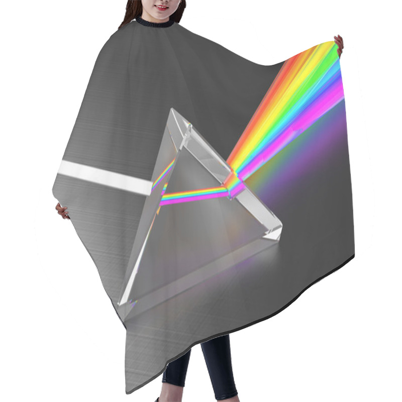 Personality  Light Dividing Prism Hair Cutting Cape