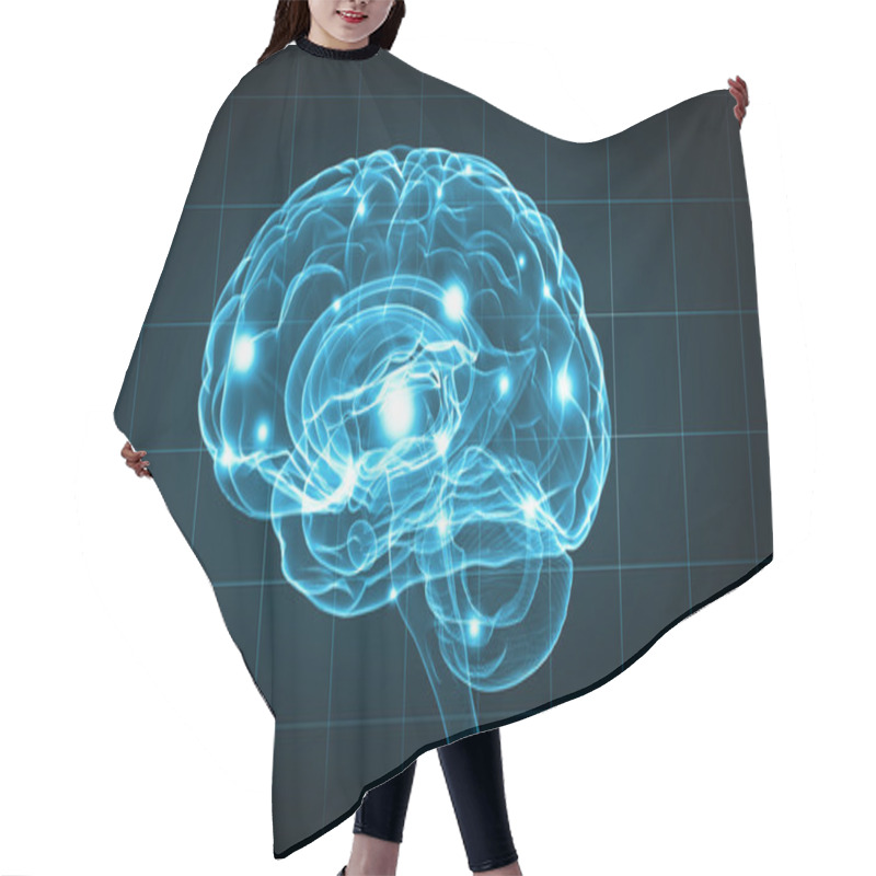 Personality  Human Brain Hair Cutting Cape