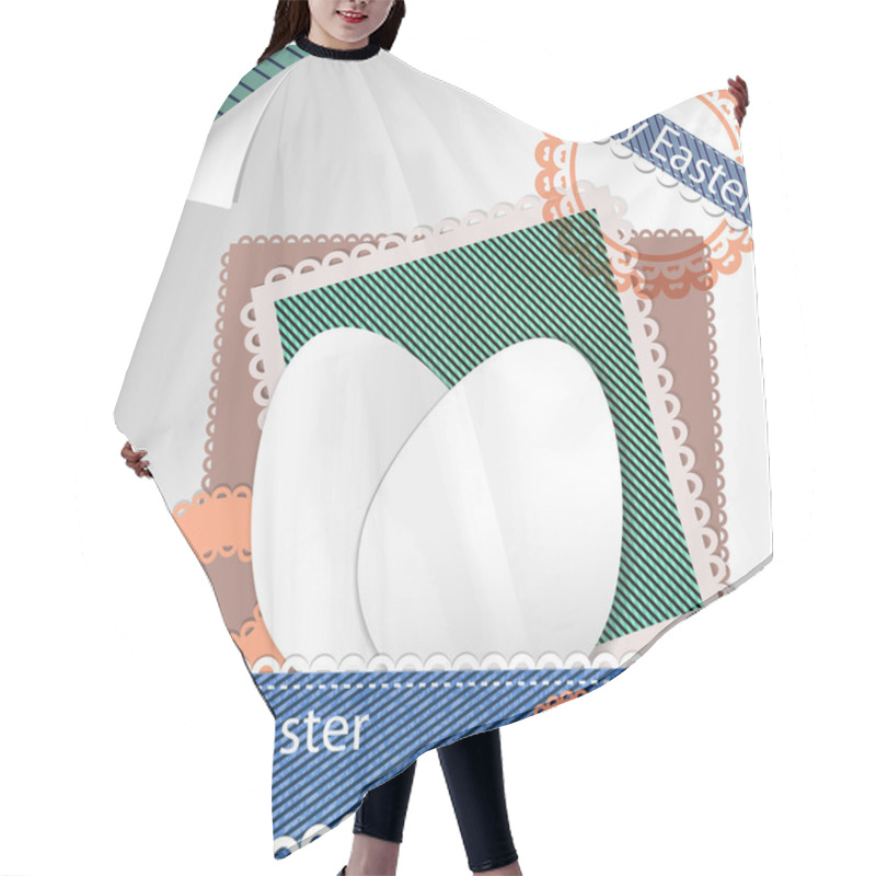 Personality  Easter Scrap Booking, Vector Design Hair Cutting Cape