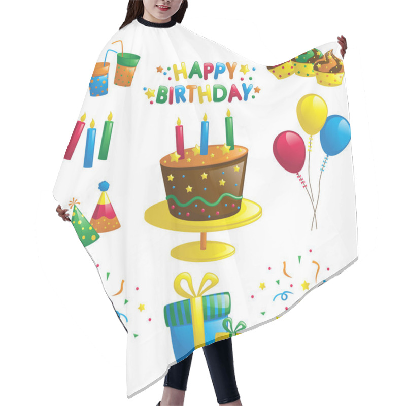 Personality  Birthday Icons Hair Cutting Cape