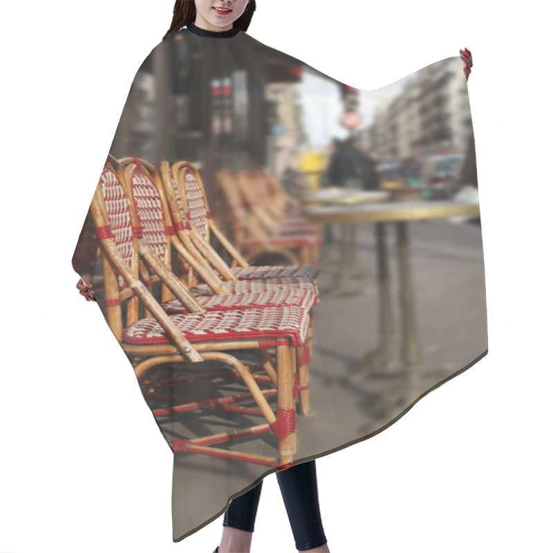 Personality  Red Bistro Chair In Paris Hair Cutting Cape