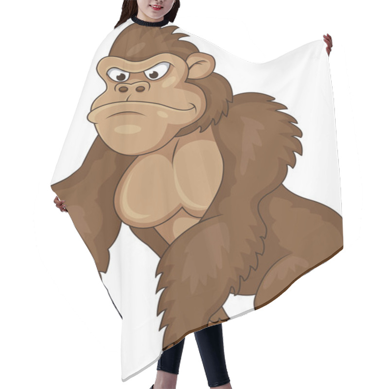 Personality  Gorilla Cartoon Hair Cutting Cape