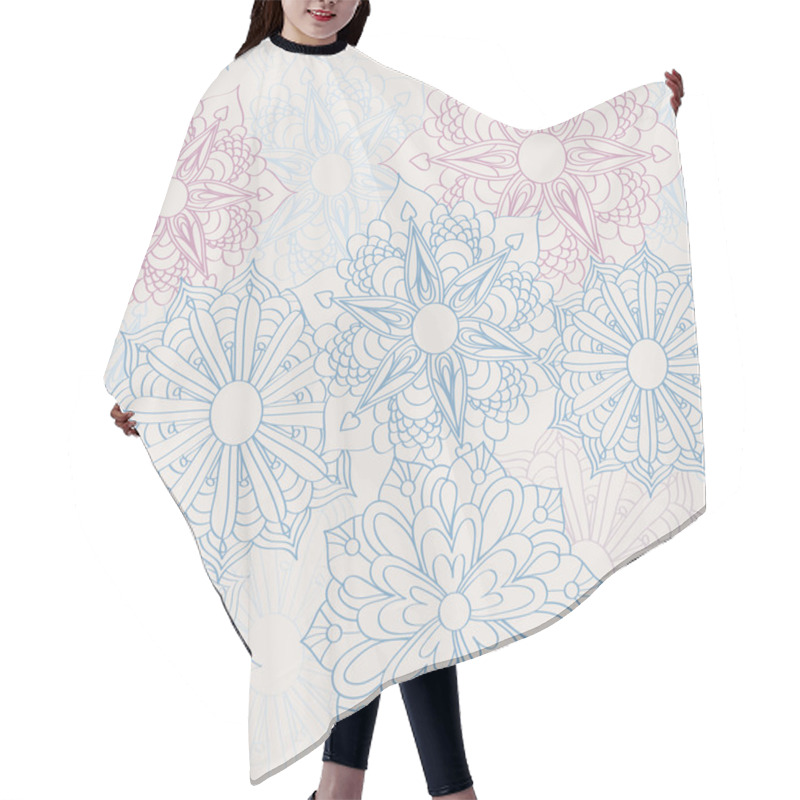 Personality  Lacy Flowers Hair Cutting Cape