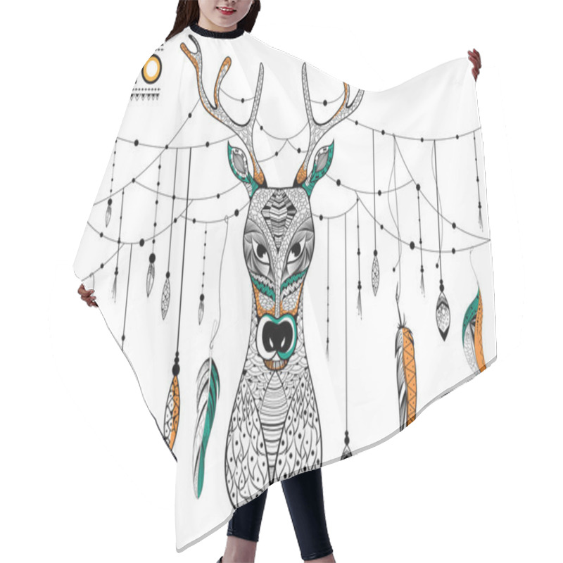 Personality  Tribal Boho Style Deer Hair Cutting Cape