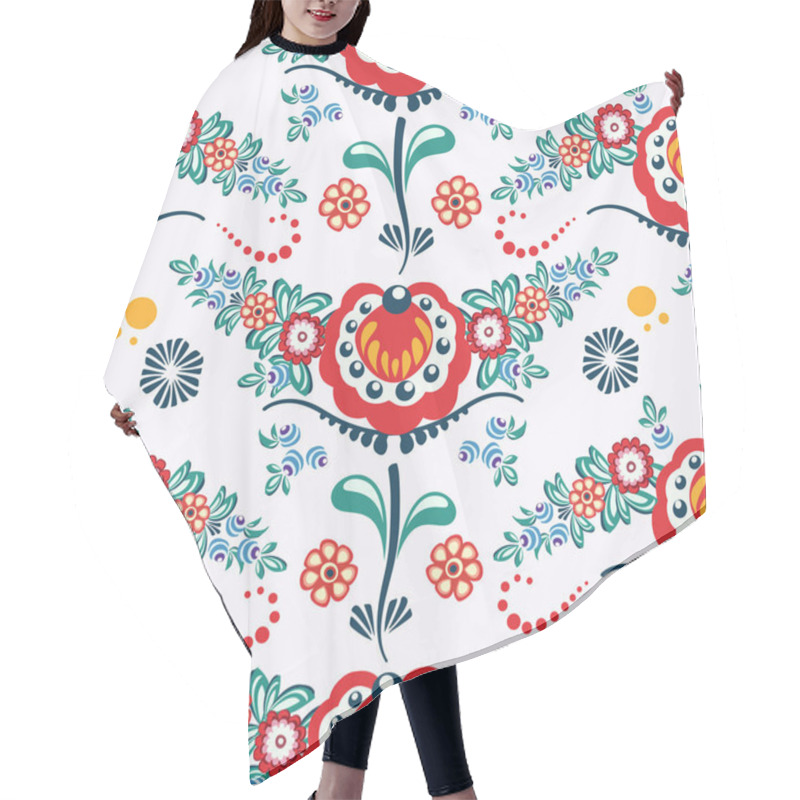 Personality  Hungarian Pattern Hair Cutting Cape