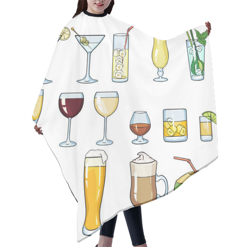 Personality  Cocktails And Alcohol Drinks Hair Cutting Cape